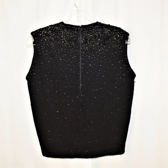 Vintage Hong Kong Beaded Sleeveless Sweater – Size 38 - Picture 2 of 4